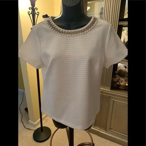 Ice white top size M by Adrienne Vittini